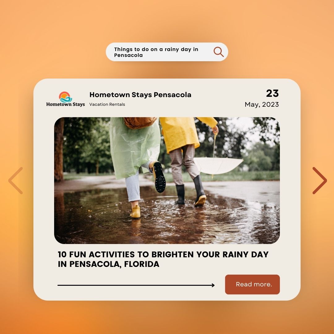 10 Fun Activities to Brighten Your Rainy Day in Pensacola, Florida